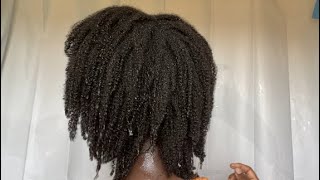 Maximum Hydration method on 4c hair 4chair naturalhair hair washday ￼ [upl. by Ajtak]