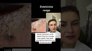 Não parece um cravo Já ouviu falar em ingrown hair  Esteticista reage [upl. by Ambrosi488]