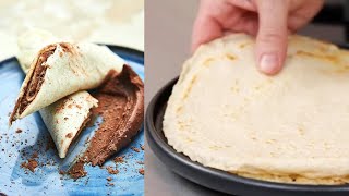 veganes Pfannkuchen Rezept  mit cremiger SchokoDattelCreme [upl. by Eillak]