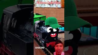 Cartoon Animation goodlandtv  delivery train 😁 funny shorts [upl. by Monika]