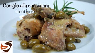 CONIGLIO ALLA CACCIATORA  Secondo di carne bianca buonissimo [upl. by Sikras599]