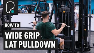 How To Do A Wide Grip Lat Pulldown [upl. by Eiramenna]