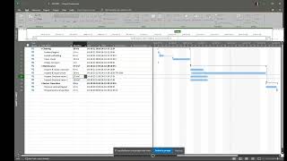 Shutdown with MS Project Insert amp Delete task [upl. by Anaitit941]