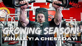 Nick Walker  GROWING SEASON  FINALLY A CHEST DAY WORKOUT [upl. by Emmalynn]