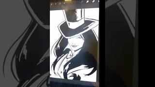 Zatanna drawing short zatanna speeddrawing [upl. by Nnylaehs]