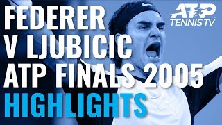 Extended Highlights Federer vs Ljubicic  ATP Finals 2005 [upl. by Naresh650]