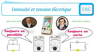 Intensité et tension électrique [upl. by Akirret304]