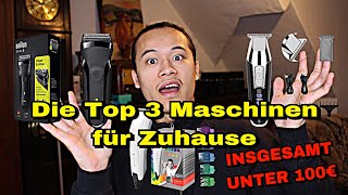 DIE TOP 3 BEGINNER Haarschneidemaschinen für Zuhause  Gesamtwert UNTER 100€  NUYÄN [upl. by Rowena]