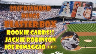 2017 Diamond Kings BLASTER Box Opening  Jackie Robinson Ty Cobb Rookie Cards [upl. by Sadoc]