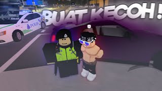 Buat Kecoh dengan Polis pakai GTR R35 amp EVO X   Bandar  Roblox Malaysia [upl. by Harrie]