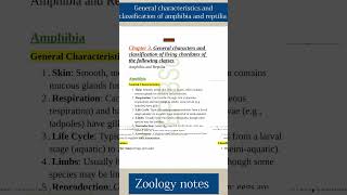 General characteristics and classification of living chordates of Amphibia and Reptilia  zoology [upl. by Arahsit]