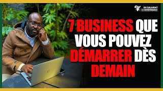 7 idées BUSINESS qui néchouent jamais  Du Salariat à LEntreprenariat [upl. by Swehttam141]