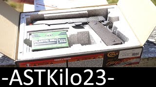 CybergunKWC Colt 1911A1 100th Anniversary CO2 Airsoft Pistol Review [upl. by Ronnoc]