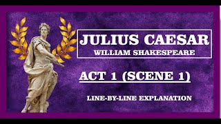 Julius Caesar Act 1 Scene 1 Linebyline meaning and explanation ICSE  Class 9 AspiringMinds [upl. by Martinic]