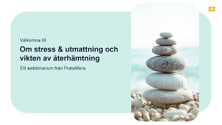 Föreläsning  Om stress och återhämtning [upl. by Aydni114]