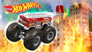 Os CARROS HOT WHEELS nos CIRCUITOS de FOGO mais EXTREMOS 🔥😱🚨 Hot Wheels Português [upl. by Neelhsa290]