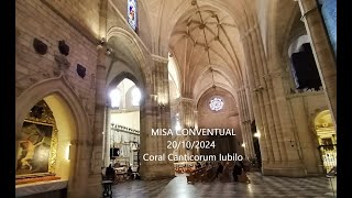 MISA CONVENTUAL EN LA CATEDRAL DE MURCIA 20102024 Coral Canticorum Iubilo [upl. by Llecrup]