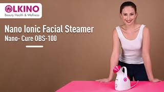 Olkino Nano Cure Ionic Facial Steamer  Best Facial Steamer Machine and Steam Inhaler In India [upl. by Nylde]