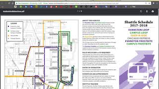 Northwestern University Shuttle Routes [upl. by Ahseuqram]