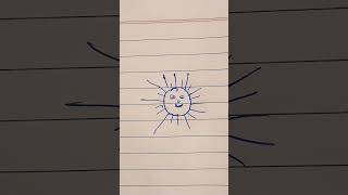 Sun drawingartist creative drawing [upl. by Shelman]