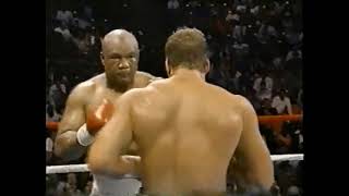 Tommy Morrison vs George Foreman Highlights [upl. by Nanreik]