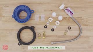 How to Replace amp Install a Toilet with Fluidmasters K75305000 Toilet Installation Kit [upl. by Evangeline538]