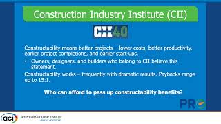 Industry Productivity and Constructability Initiatives [upl. by Eilata]