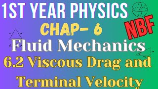 62 Viscous Drag and Terminal velocity  Class 11  Physics  National Book Foundation [upl. by Desta119]