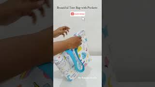 DIY Handbag Easy Sewing Tutorial  Visit my YouTube channel to watch full video  shorts totebag [upl. by Ydnarb]