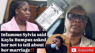 Kayla Bumpus tried to pay Youtuber Infamous Sylvia to not put out marriage to Shannon Jackson‼️ [upl. by Blanchard219]