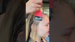 Watch me do a scalp treatment beautyschool beautyschoolstudent haircare hairstylist [upl. by Atiseret]