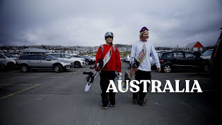 PERISHER SNOWBOARDING 2022 Anna Gasser and Clemens Millauer at down under with friends [upl. by Elliott]