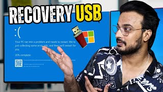 How to CREATE amp USE Recovery Drive USB⚡in Windows 1011  Do this NOW [upl. by Madalena]