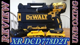 Dewalt XR DCD778D2T unboxing review [upl. by Lacsap]