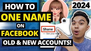 HOW TO ONE NAME ON FACEBOOK 2024 l ONE NAME ON FACEBOOK 2024 l HOW TO CHANGE NAME ON FACEBOOK 2024 [upl. by Mcintyre234]