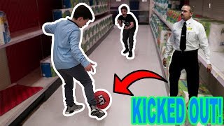 PLAYING KICKBALL IN WALMART KICKED OUT [upl. by Hite]