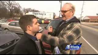 CBS Atlanta News Reporter Punched in the Face OnAir News [upl. by Ahsienet]