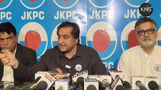 Jammu And Kashmir Peoples Conference Chairman Sajad Gani Lone Briefs Media At Srinagar [upl. by Ilanos890]