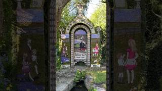 Tissington well dressing  Coffin Well 2023 [upl. by Kcirderf]