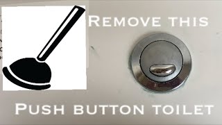 Remove a Push button toilet button easy [upl. by Lili]