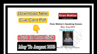 May To August 2023 Makkar Ielts Pdf  How To Download Makkar Ielts Speaking Pdf May to August 2023 [upl. by Minetta]