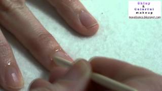 Manicura especial uñas blandas o mordidas Special nail care for weak or bitten nails [upl. by Huebner174]