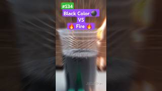 Black Color VS Fire 🔥  experiment shorts trending satisfying satisfyingvideo new latest [upl. by Davey]