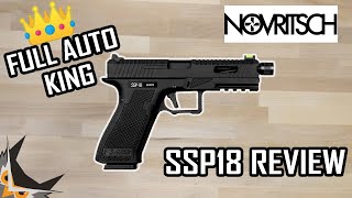 BEST FULL AUTO AIRSOFT PISTOL  NOVRITSCH SSP18 [upl. by Otrepur]