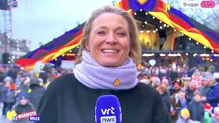 “Wat gebeurt daar vandaag nog” vroeg Hanne Decoutere aan Goedele Wachters  live vrtnws 🌪️💨 [upl. by Sabella477]