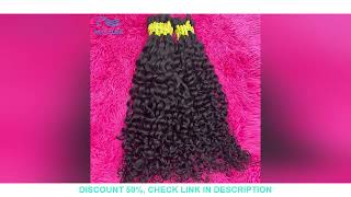 No Weft Human Hair Bulk Extension Virgin Human Hair Deep Curly 10A Bulk Hair Weaving For Braiding 10 [upl. by Chrissa]