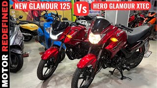 2023 Hero Glamour 125 New Model Vs Hero Glamour Xtec Model Comparison  Motor Redefined [upl. by Endor]