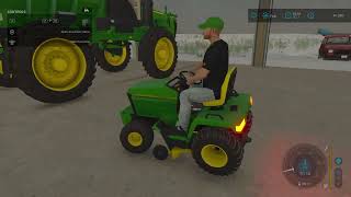 fs22 john deere 445 and utilitys millennial farms shed pack bizon pack update mod review [upl. by Revert]