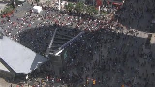 Crowd runs away from Eaton Centre after reports of shooting [upl. by Keever]