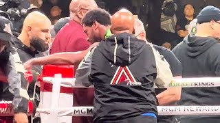 HEARTBROKEN Demetrius Andrade IMMEDIATELY AFTER David Benavidez BRUTAL KNOCKOUT [upl. by Ialohcin]